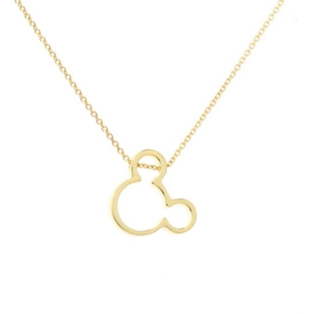 Gold Colored Open Mouse Head Necklace Casual  Fashion Costume Jewelry NEW